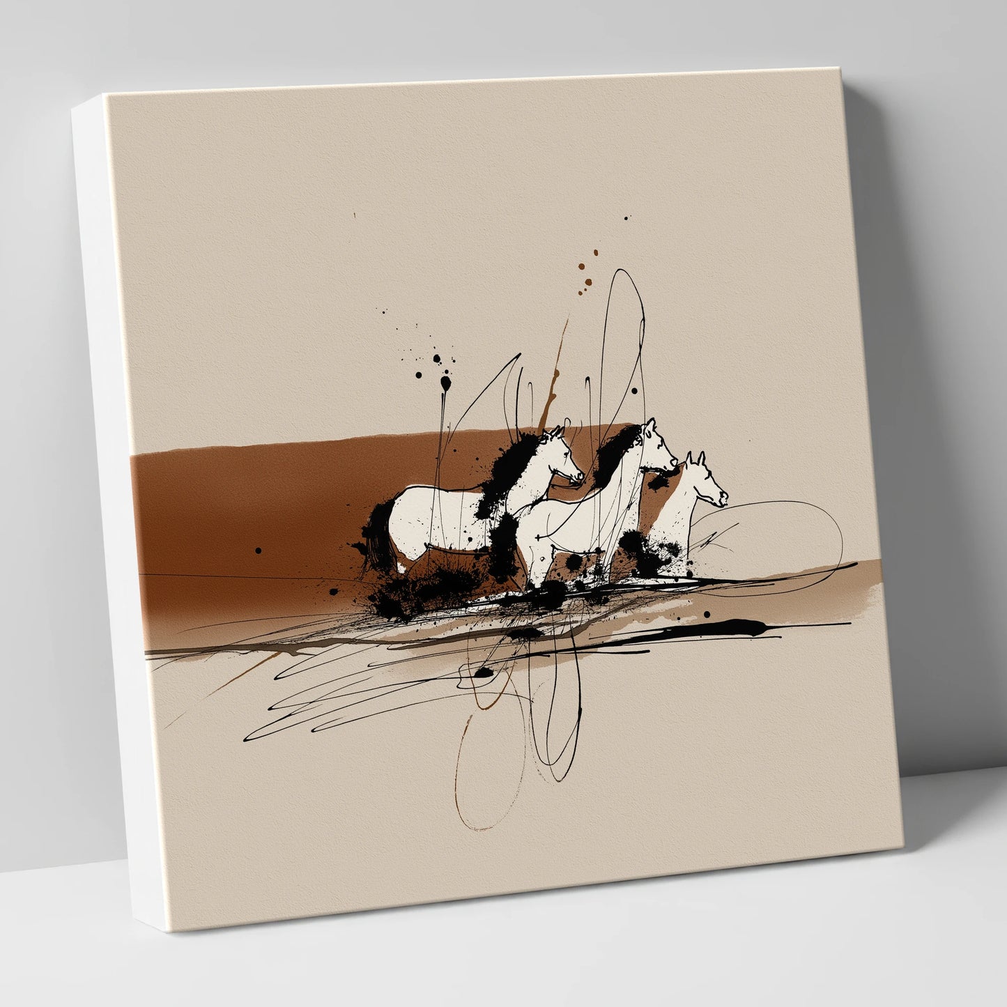 Freedom in Motion wild horses canvas wall art