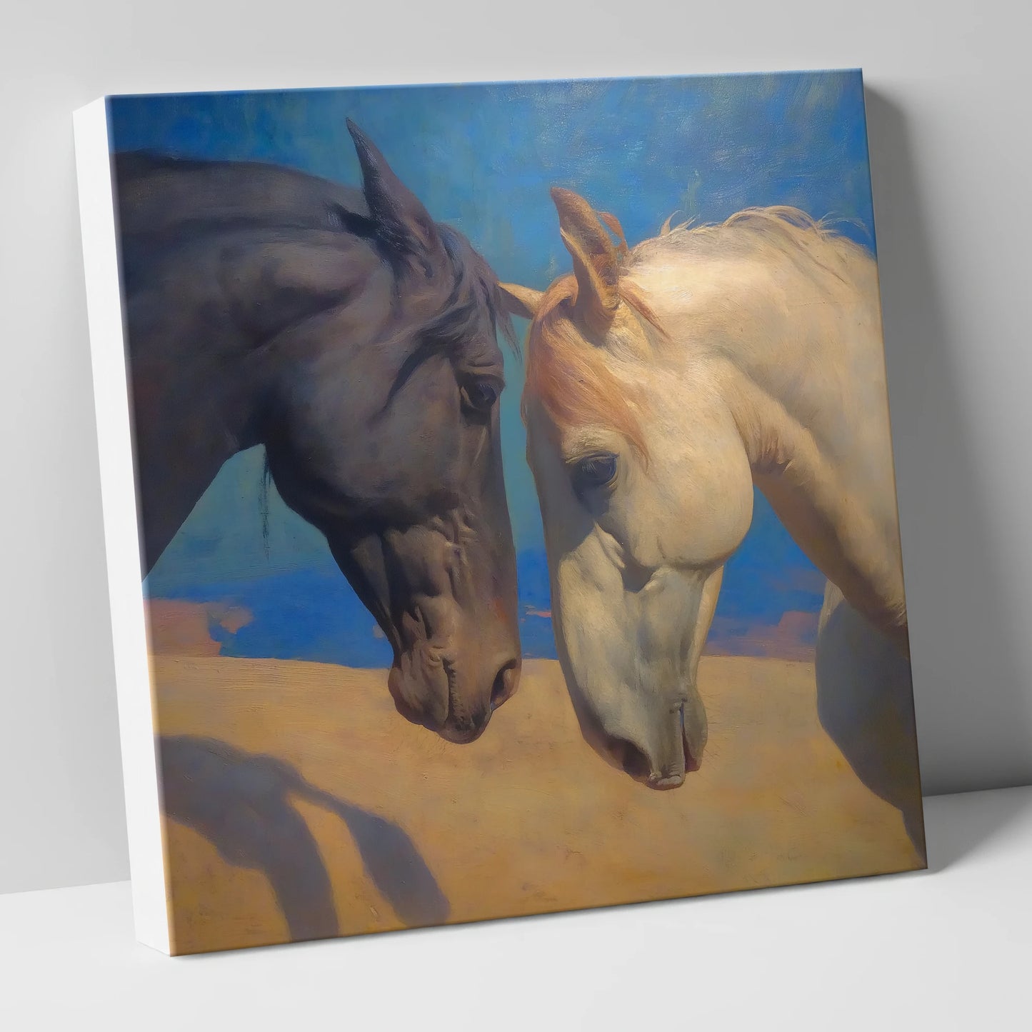 Kindred Spirits horse portrait canvas wall art