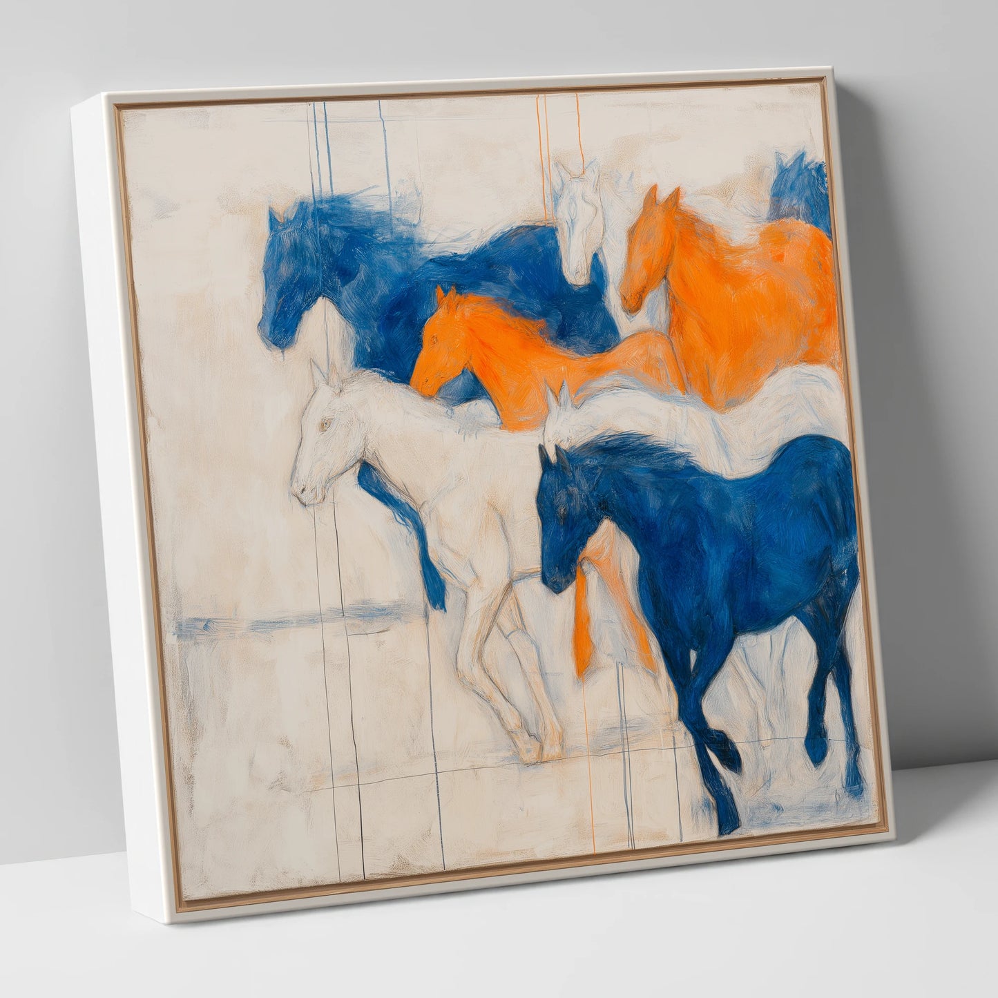 Bold Momentum racing horse canvas wall art