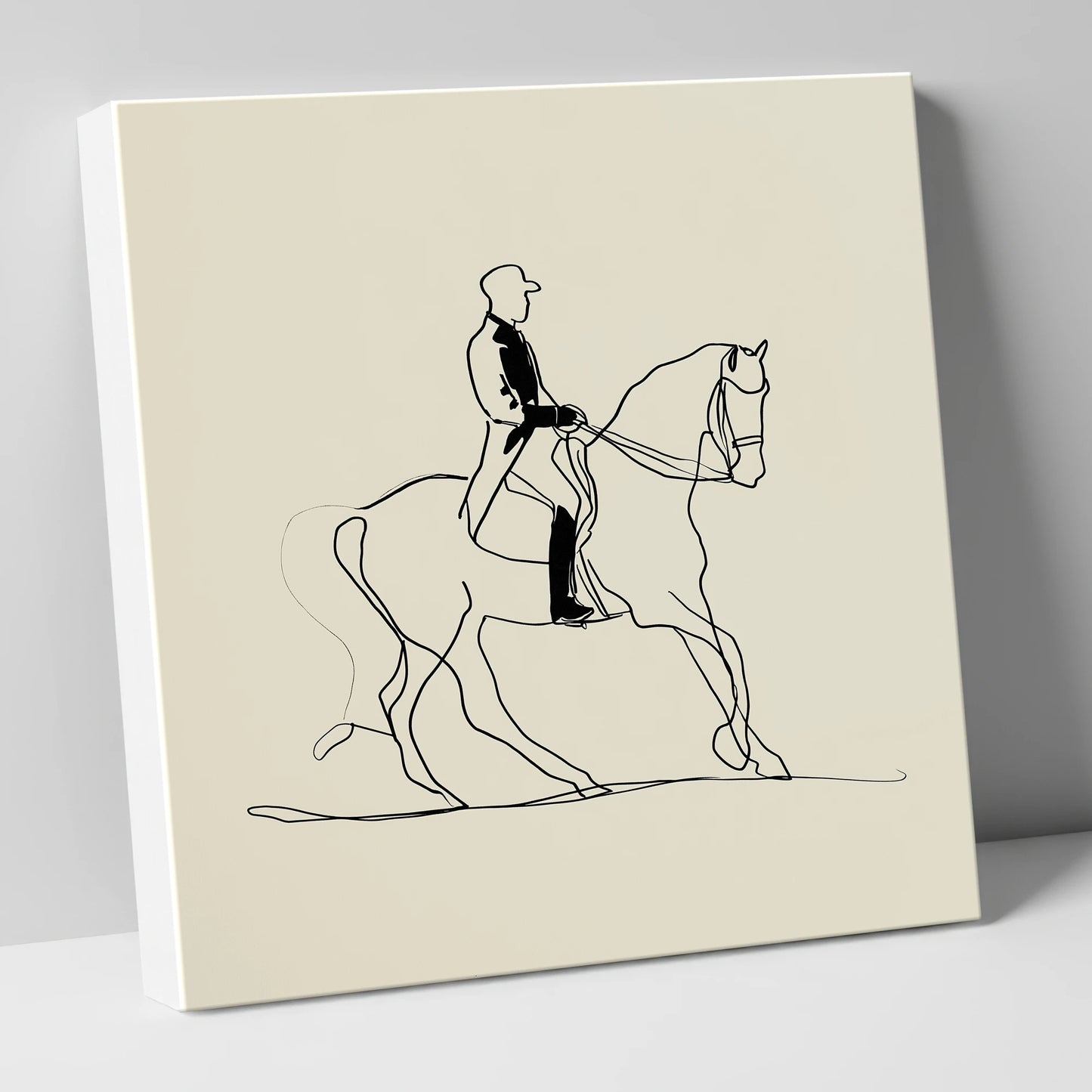 Elegance in Motion dressage horse canvas wall art
