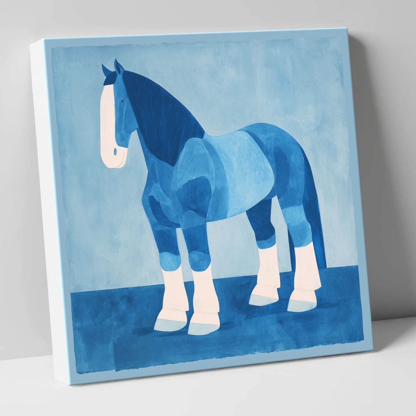 Cobalt Heavy Horse horse breed canvas wall art