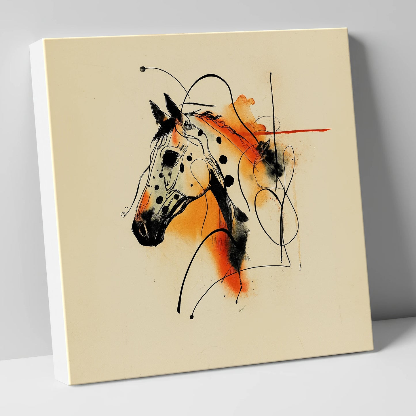 Vibrant Appaloosa Spirit horse breed canvas wall art