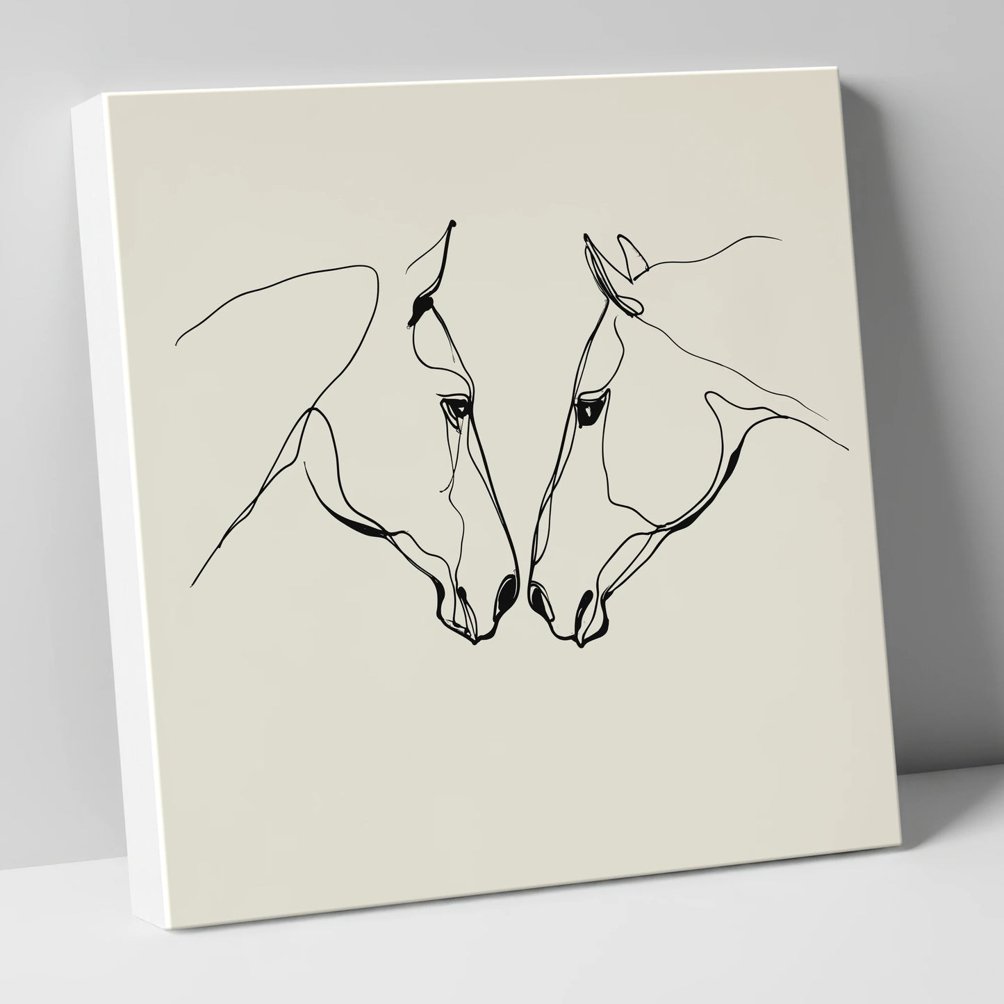 Quiet Connection horse portrait canvas wall art