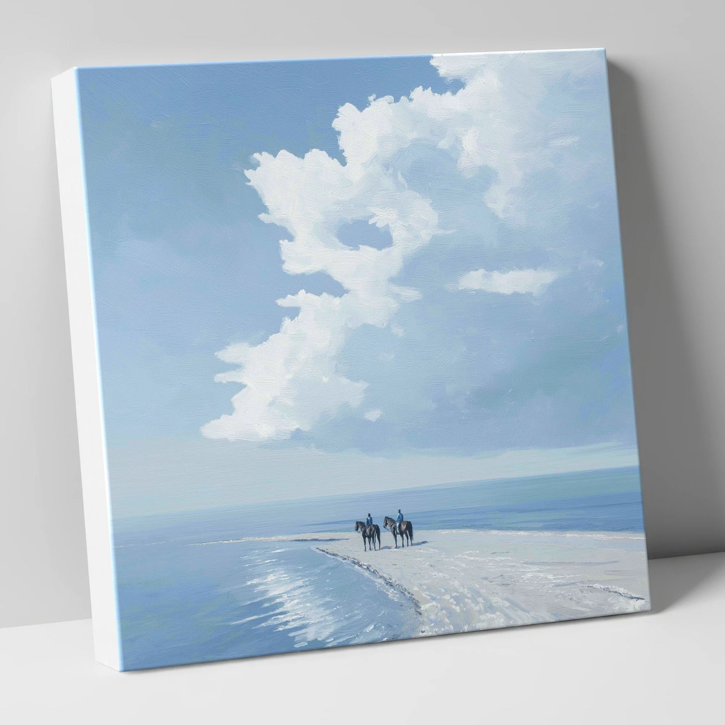 Edge of the Tide horse landscape canvas wall art