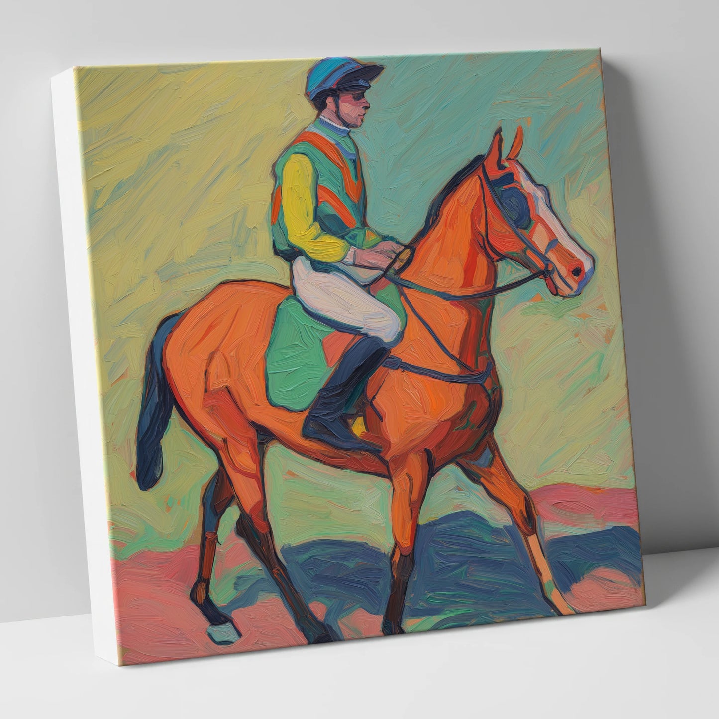 The Colour of Racing racing horse canvas wall art