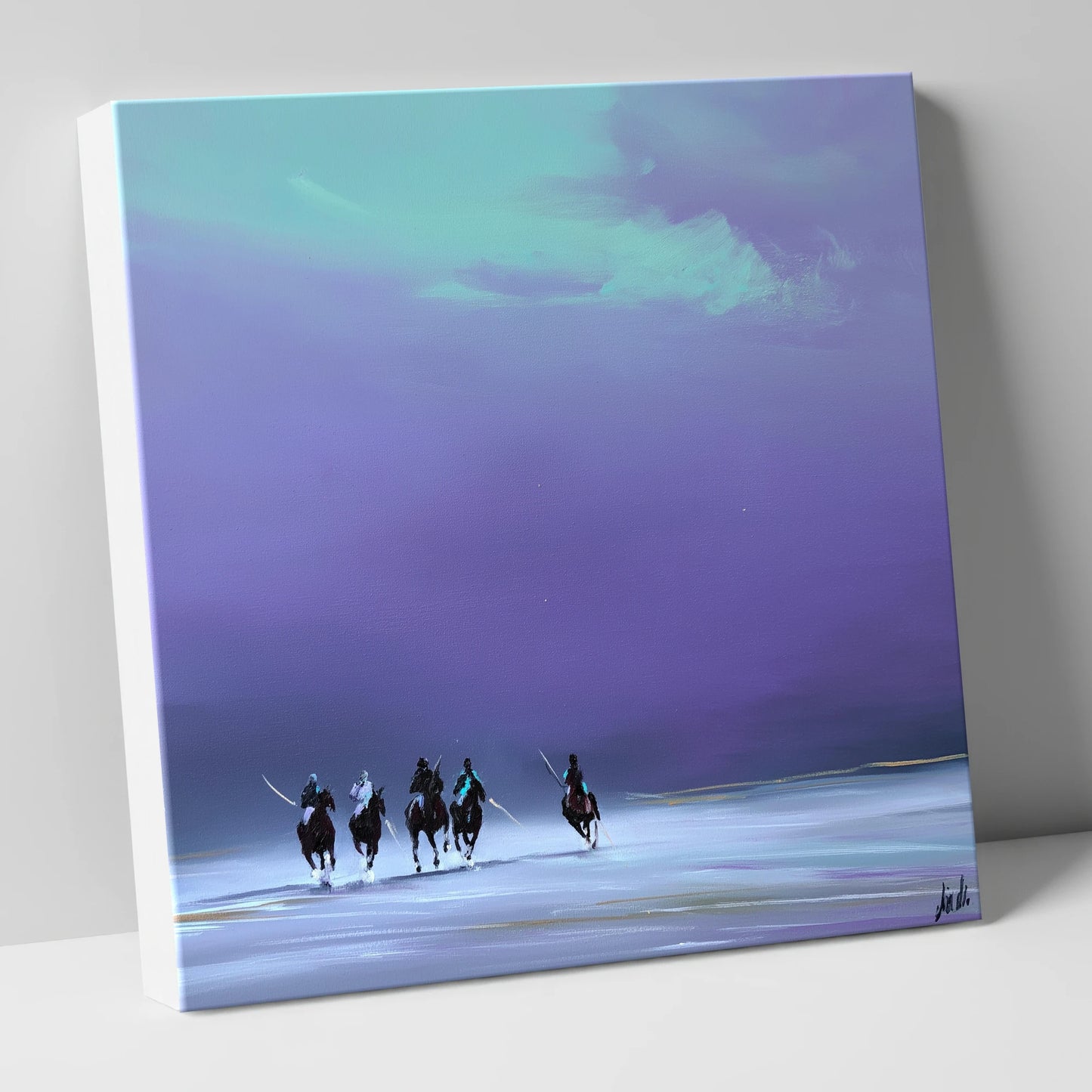 The Final Chukka polo horse canvas wall art