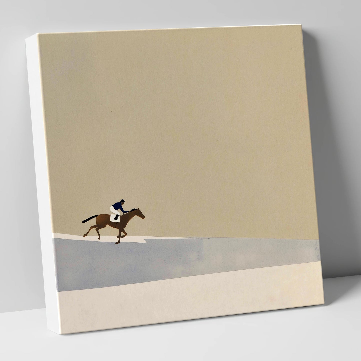 Morning On The Gallops racing horse canvas wall art