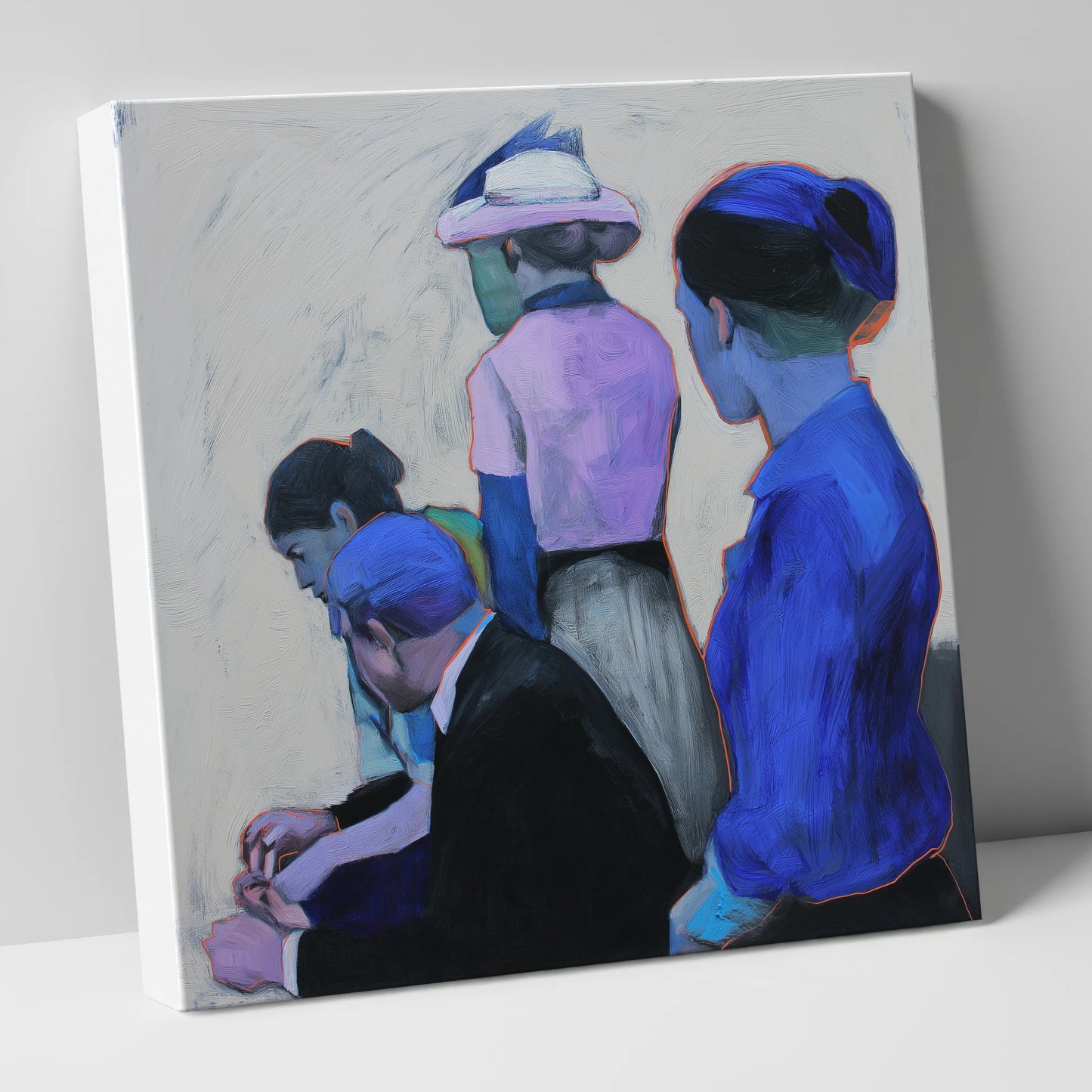 Paddock Anticipation racing horse canvas wall art