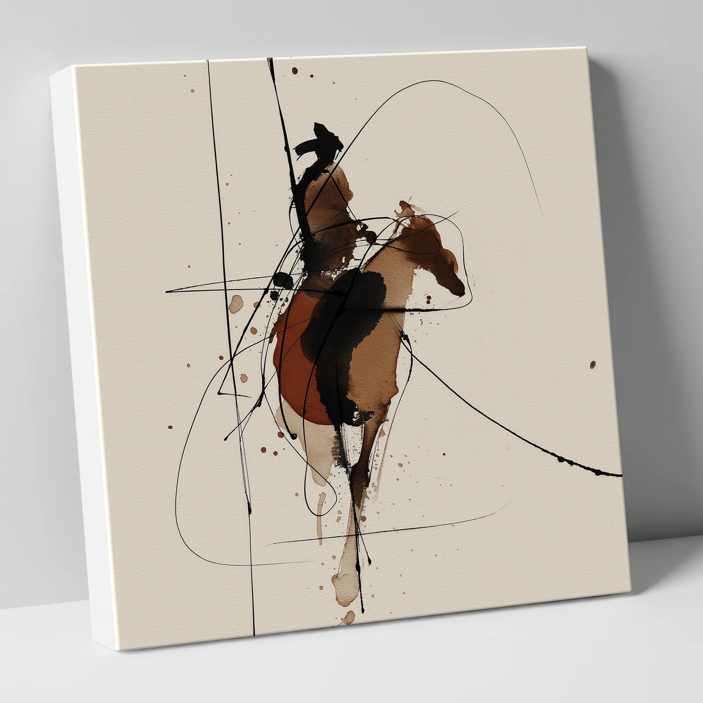 Shadows of the Frontier western horse canvas wall art