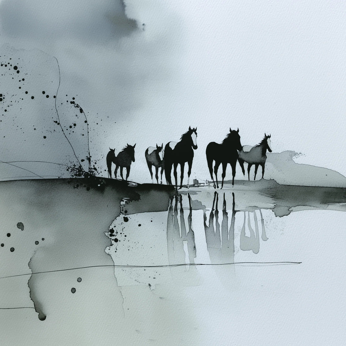 The Unbound Herd: Capturing the Essence of Wild Horses in Art