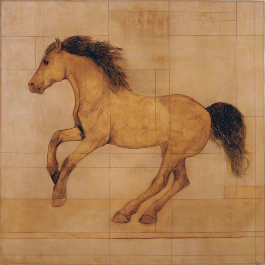 Geometric Serenity: The Golden Equestrian Grids of Sophie Laurent