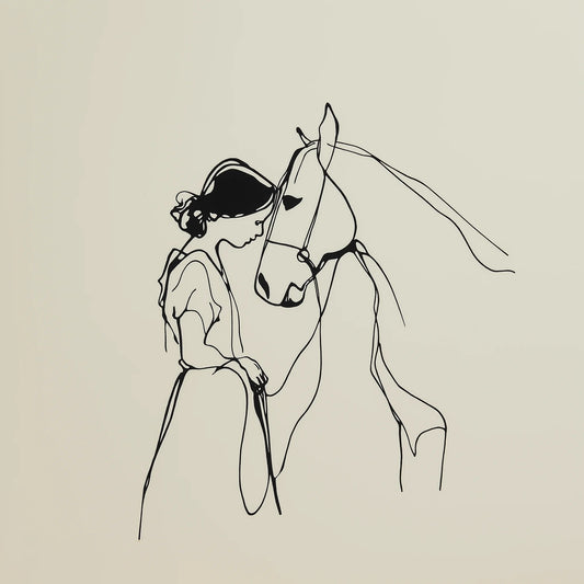 Minimalist Horse Line Art: Styling Modern & Scandi Spaces