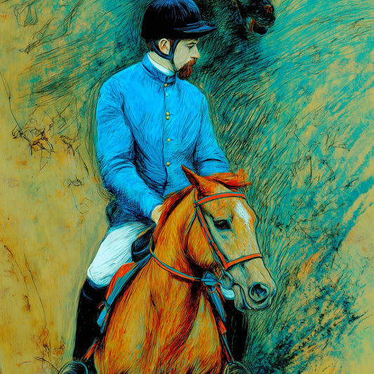 Kinetic Cerulean: The Expressive Equine Works of Cecily Warwick