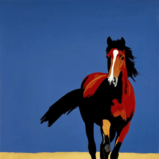 Bold Blocks and Royal Blues: The Minimalist Equestrian Aesthetic of Vivienne Hartley