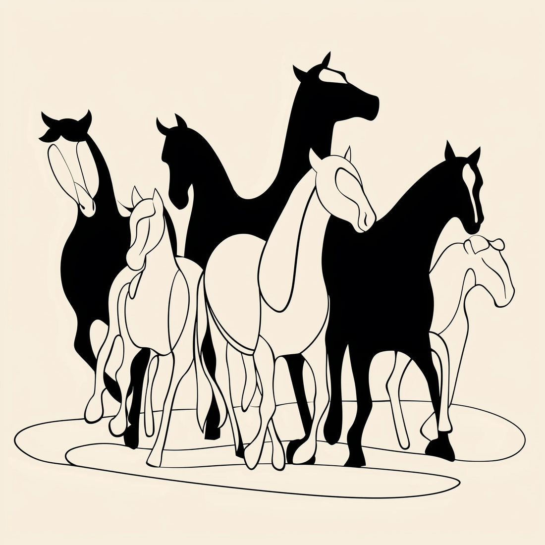 Fluid Lines and Bold Silhouettes: The Felix Chambers AI Art Persona