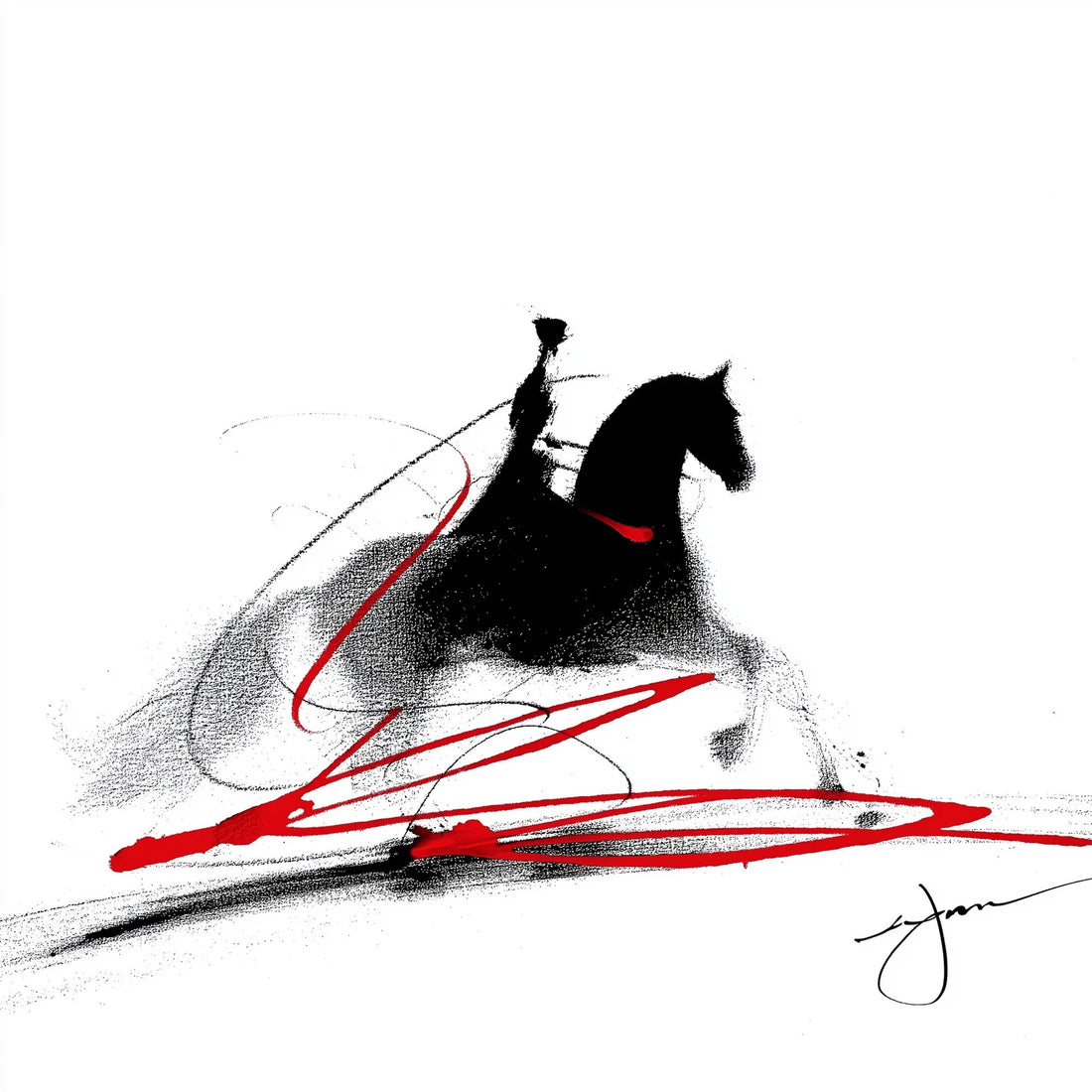 The Silent Conversation: Exploring Our Dressage Art Collection