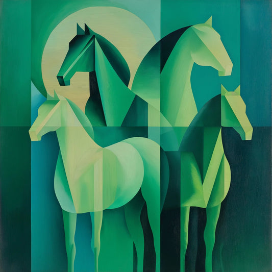 Geometric Grace in Emerald and Teal: The Leopold Finch Collection