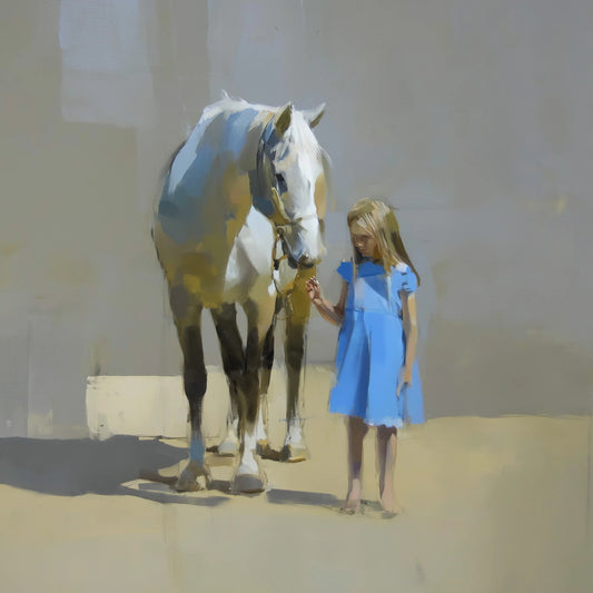 Beyond Words: Art Capturing the Bond Between Horse and Human
