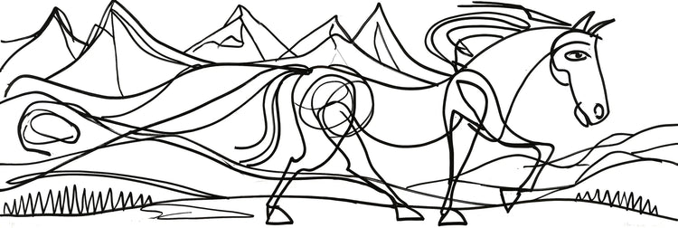 Horse Line Art