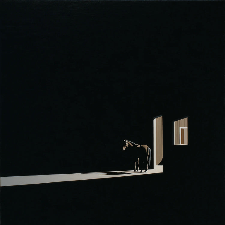 Horse stable art — Solitary Light