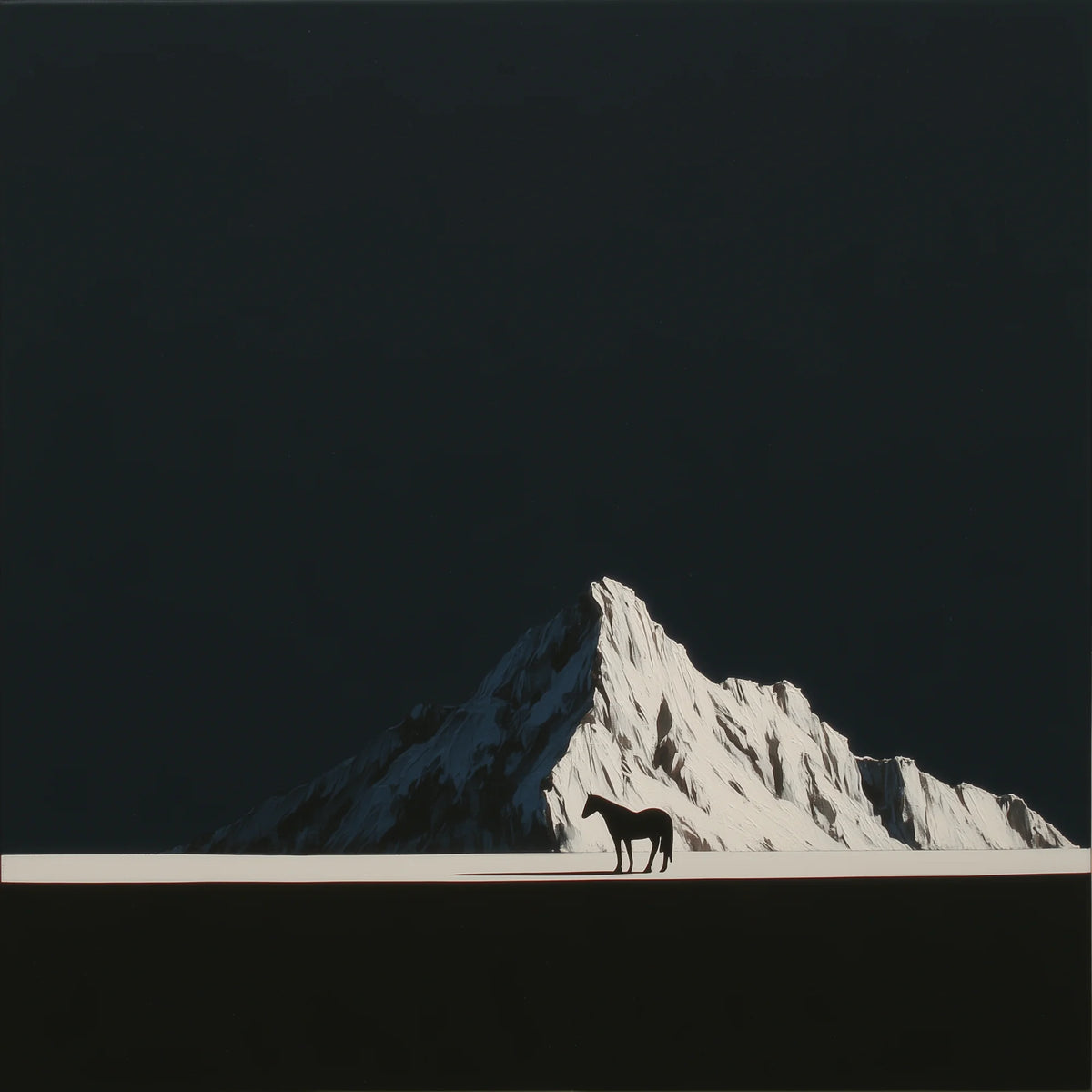 Black & White Horse Art