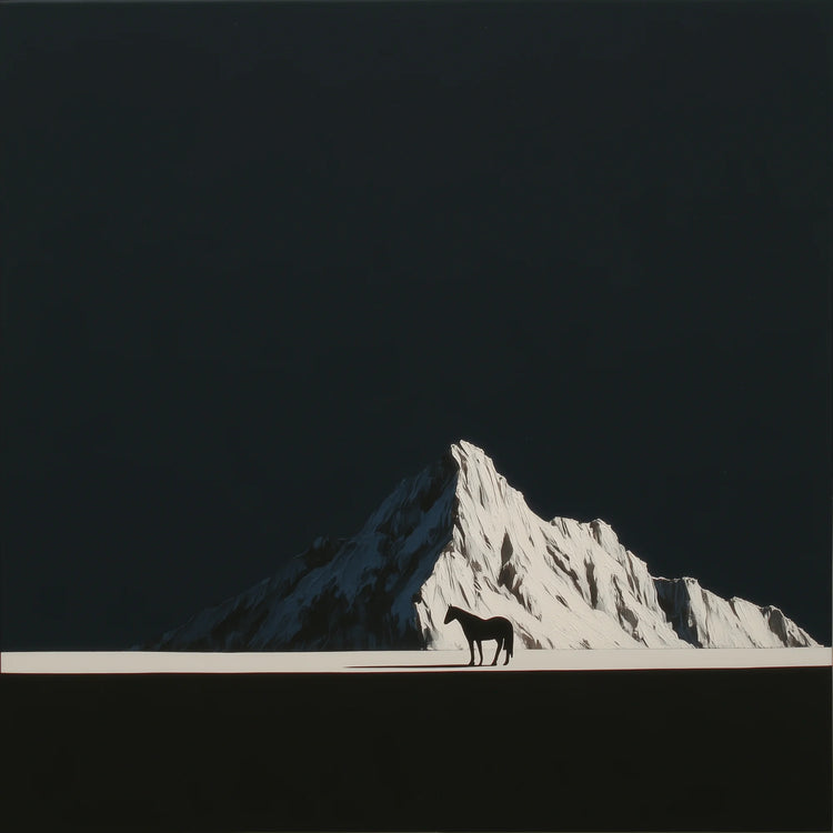 Black & White Horse Art