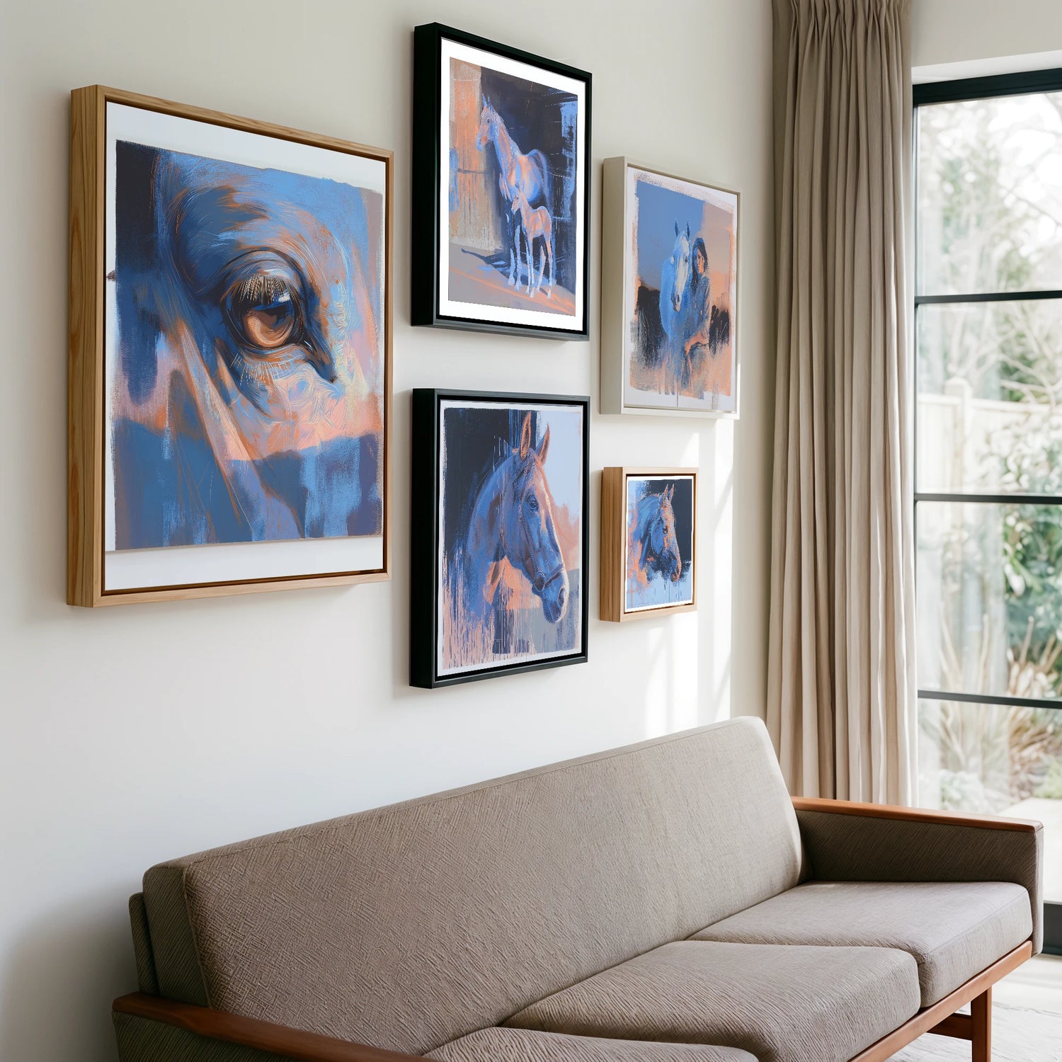 Gallery wall of art by Charles Ashford