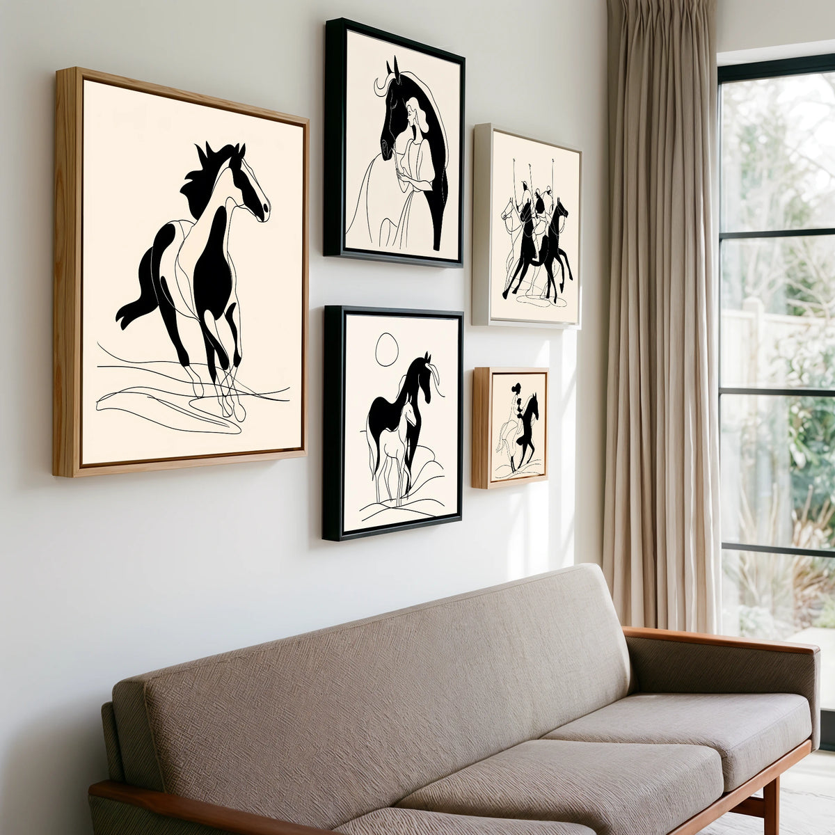 Gallery wall of art by Felix Chambers