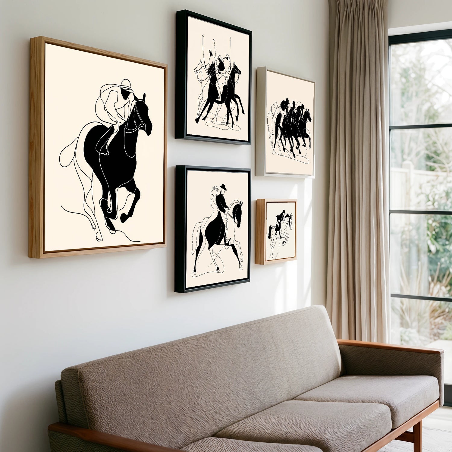 Gallery wall of art by Felix Chambers