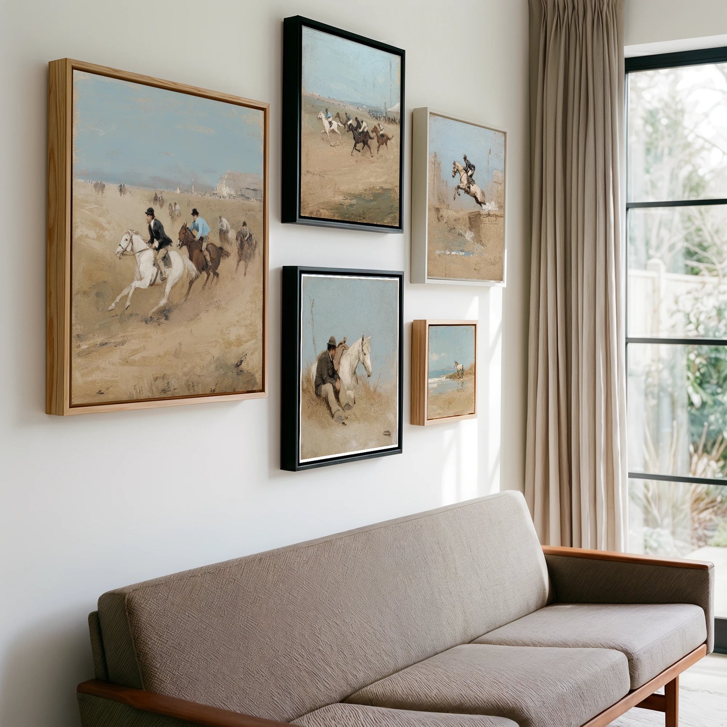Gallery wall of art by Frederick Lowell