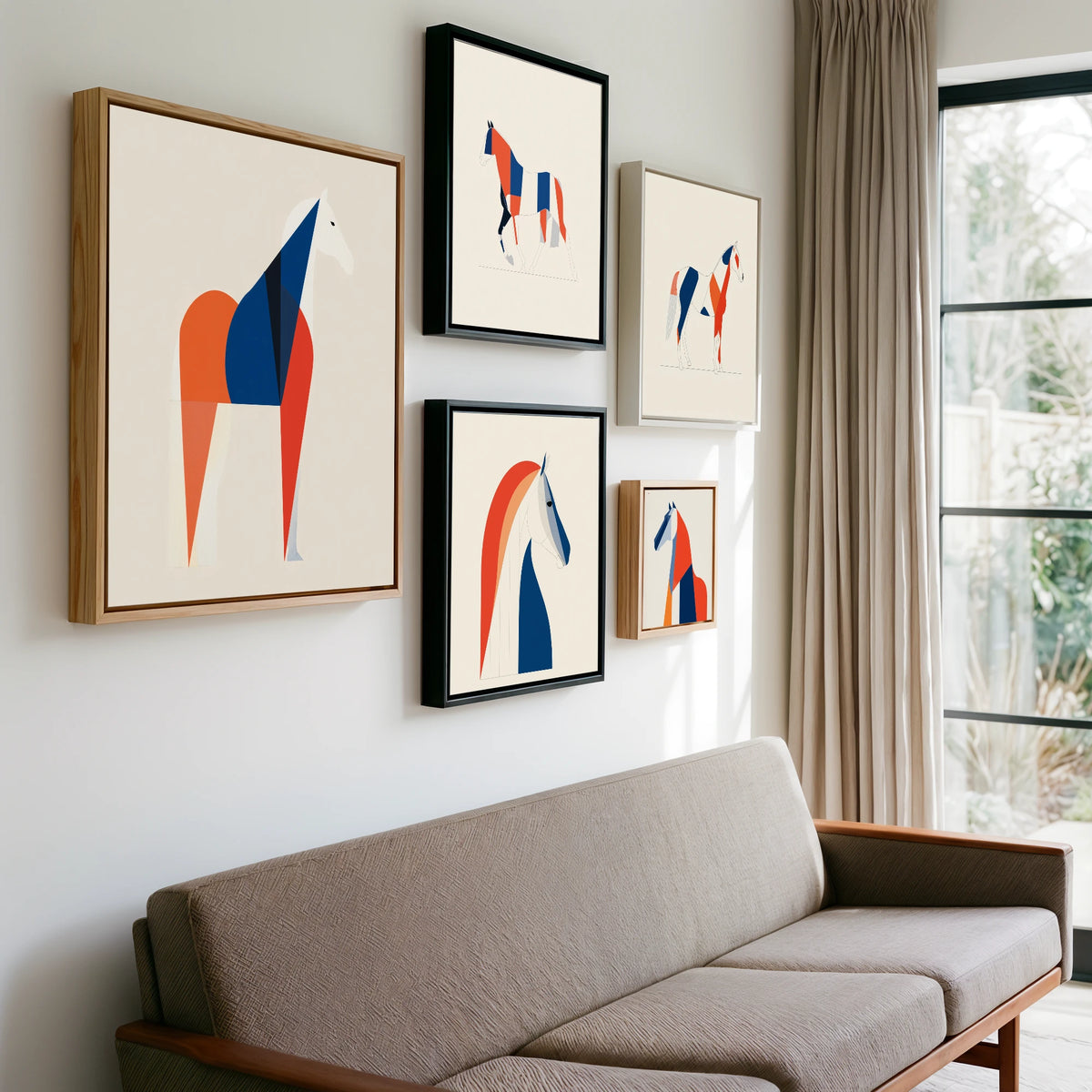 Gallery wall of art by Byron Adler