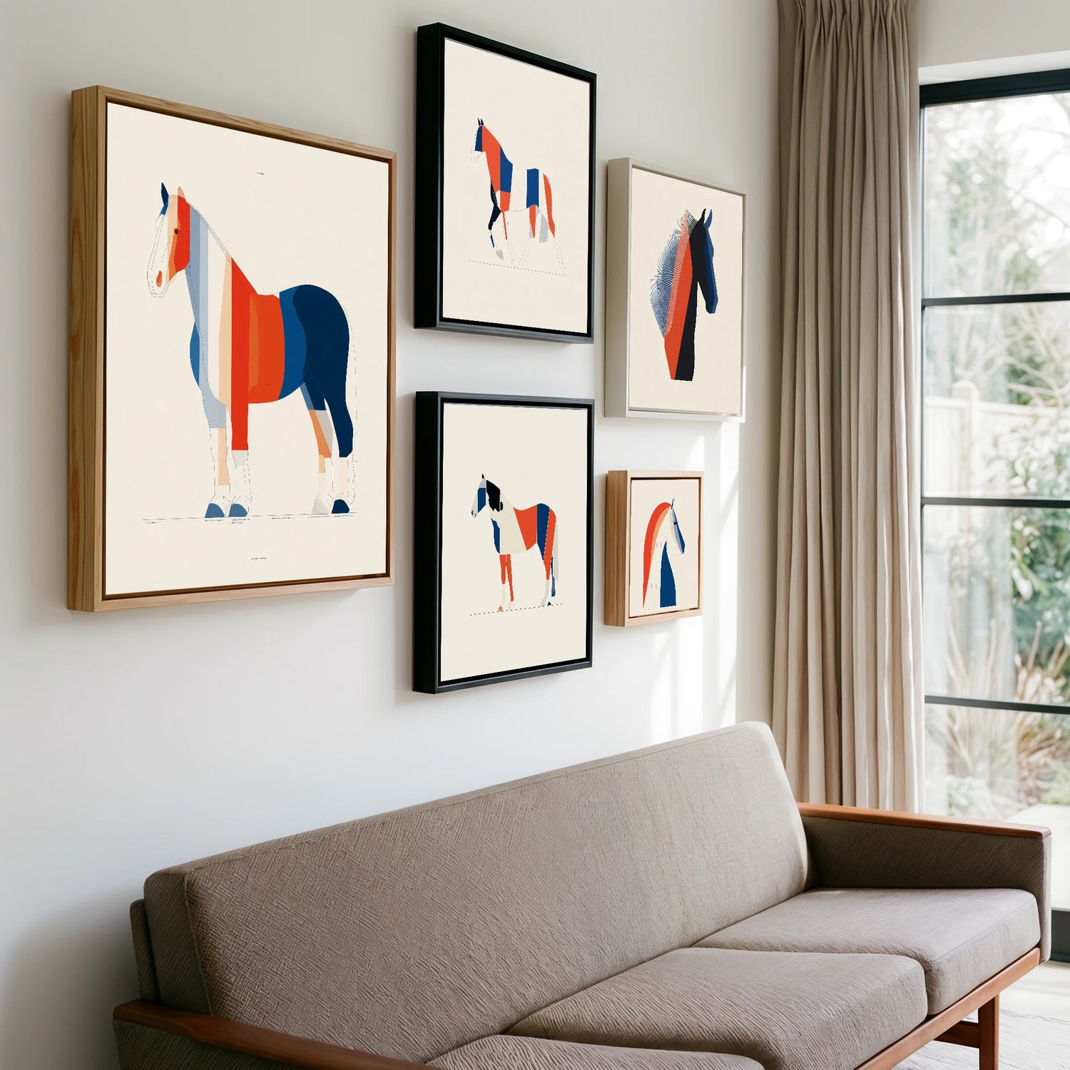 Gallery wall of art by Byron Adler