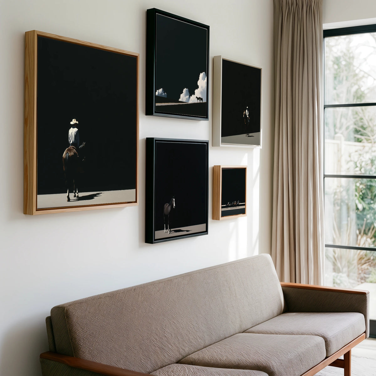 Gallery wall of art by Adelaide Calloway