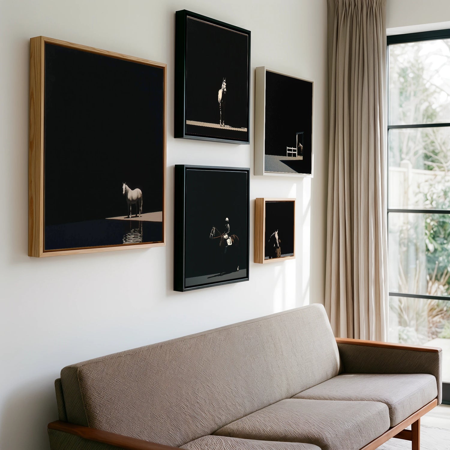 Gallery wall of art by Adelaide Calloway