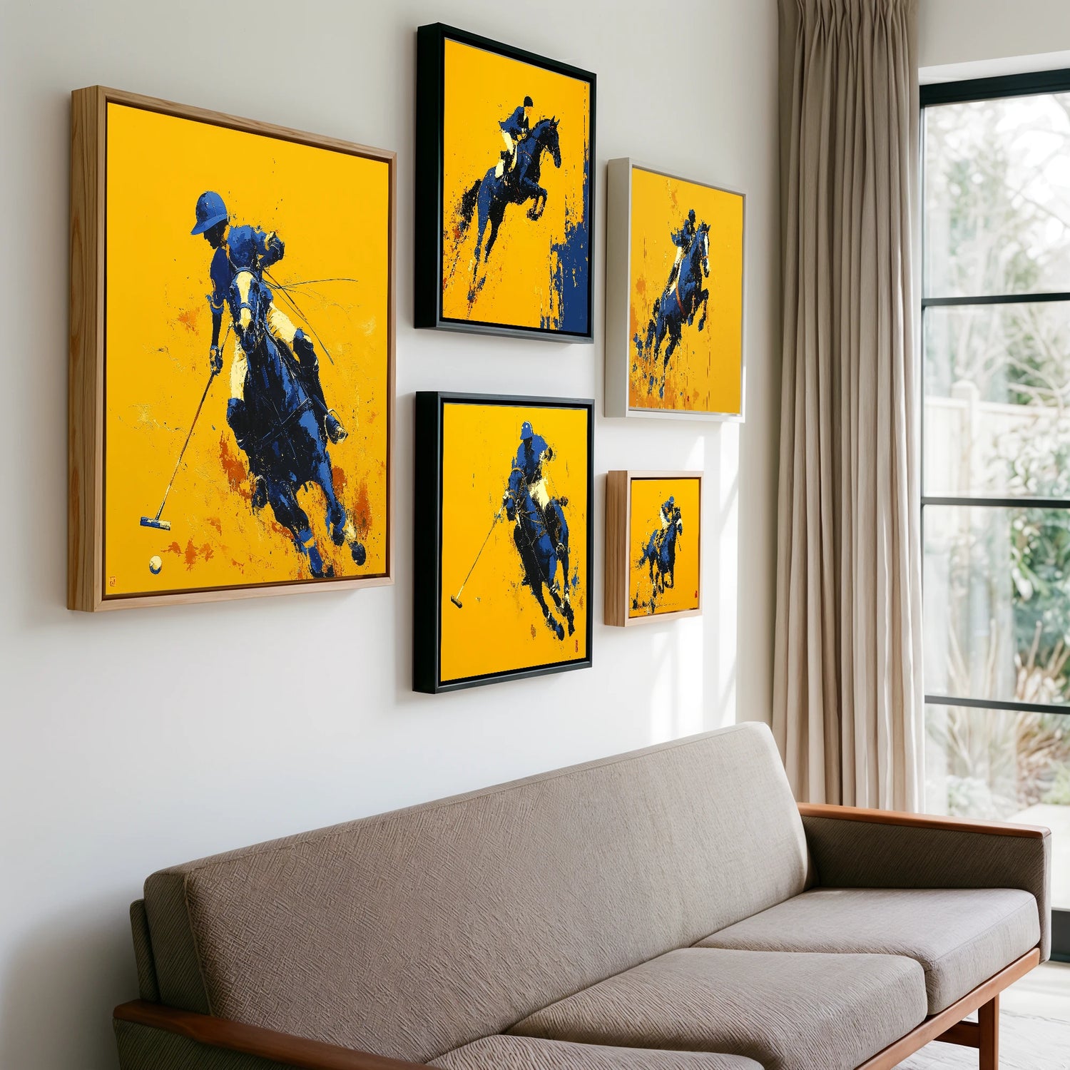 Gallery wall of art by Lachlan St. Clair