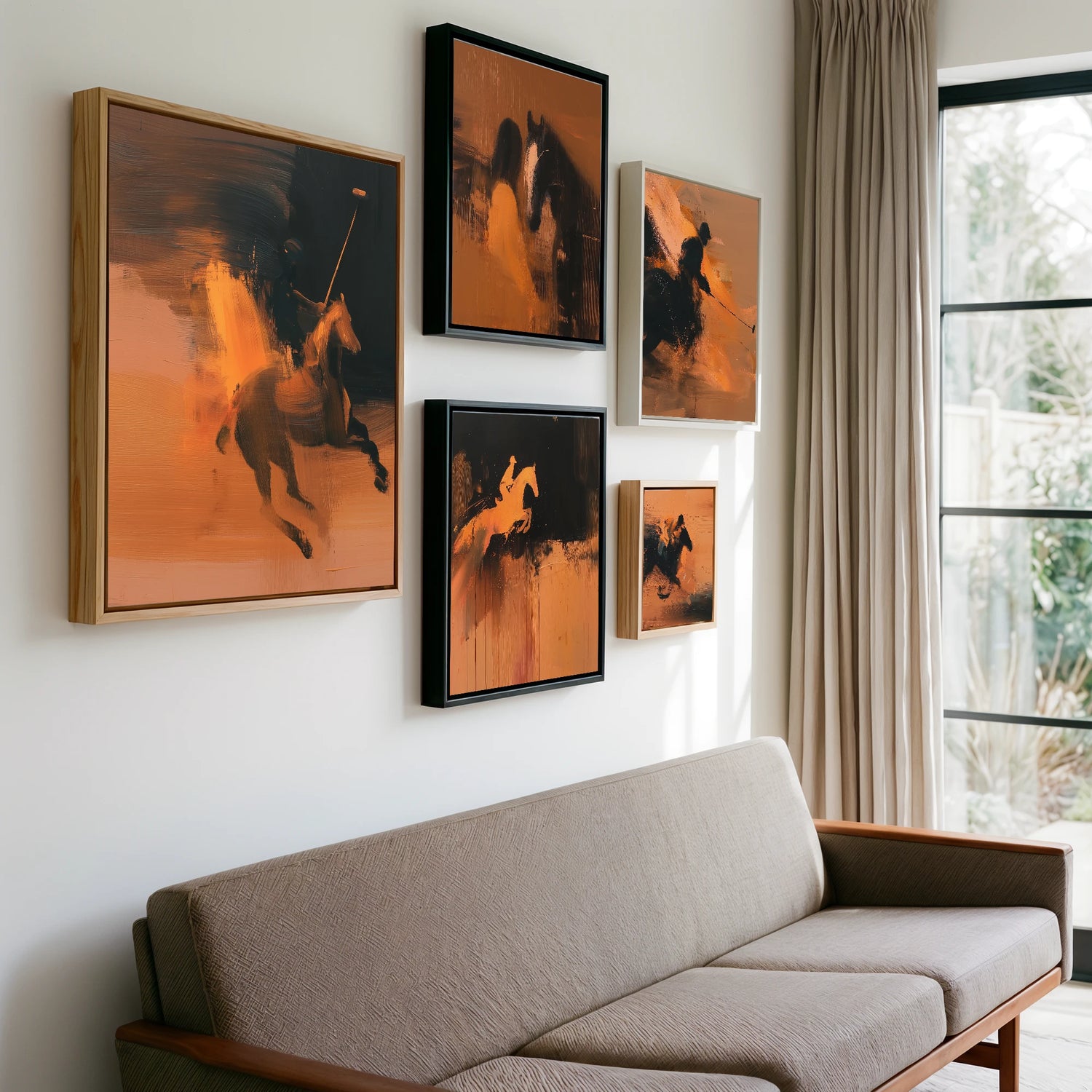 Gallery wall of art by James Yarborough
