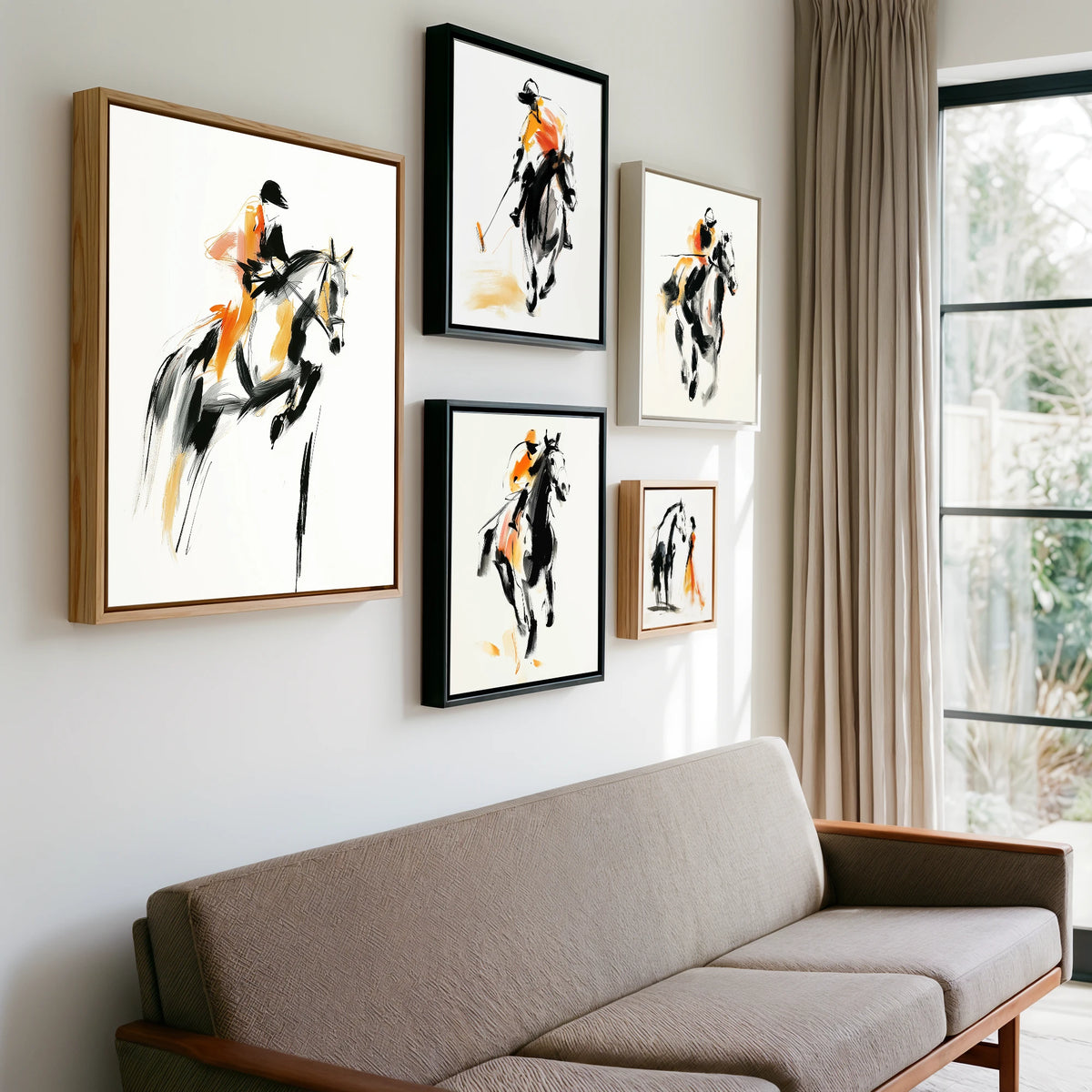 Gallery wall of art by Verity Ainsworth