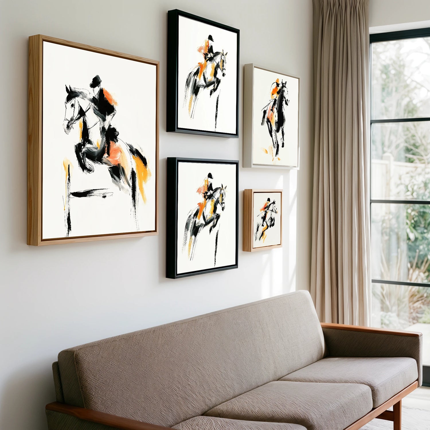 Gallery wall of art by Verity Ainsworth