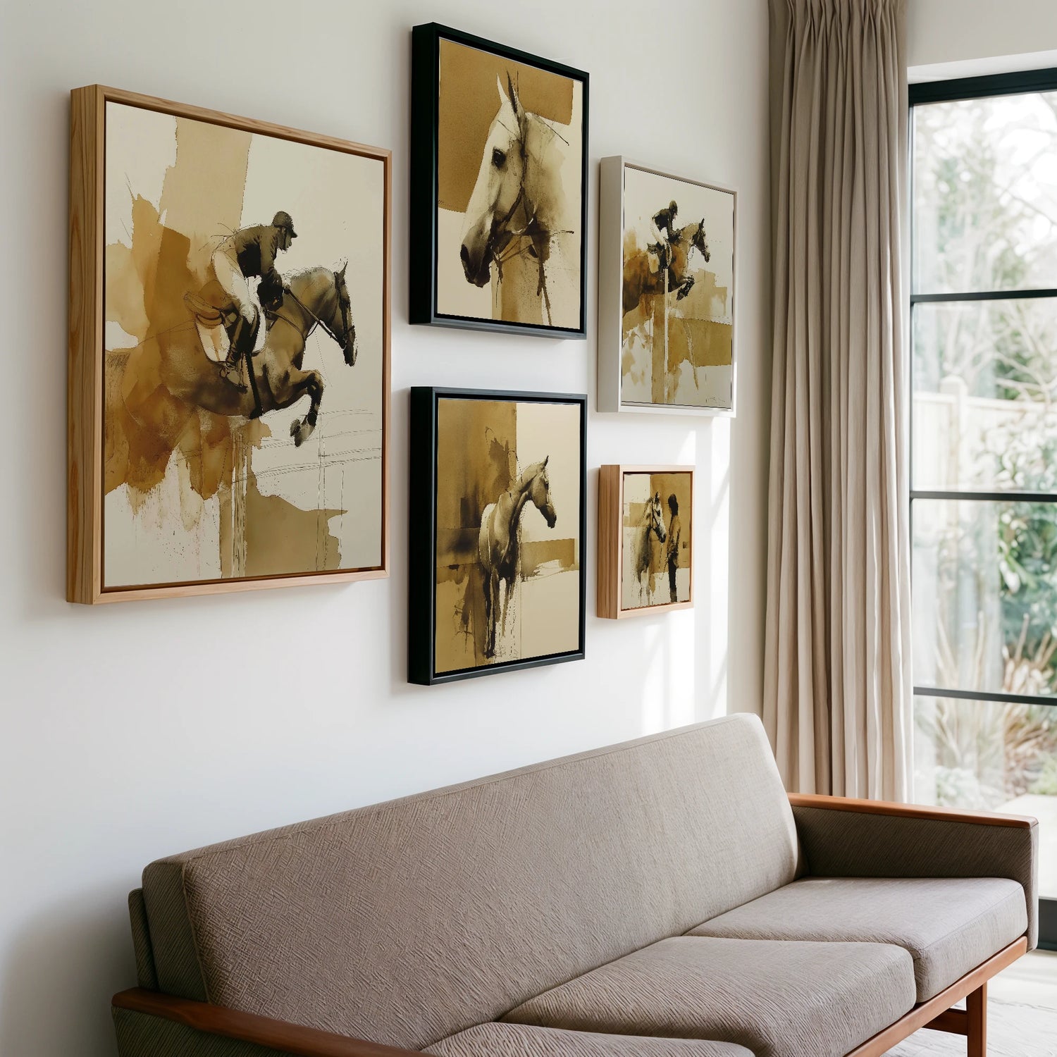 Gallery wall of art by Harrison Cole