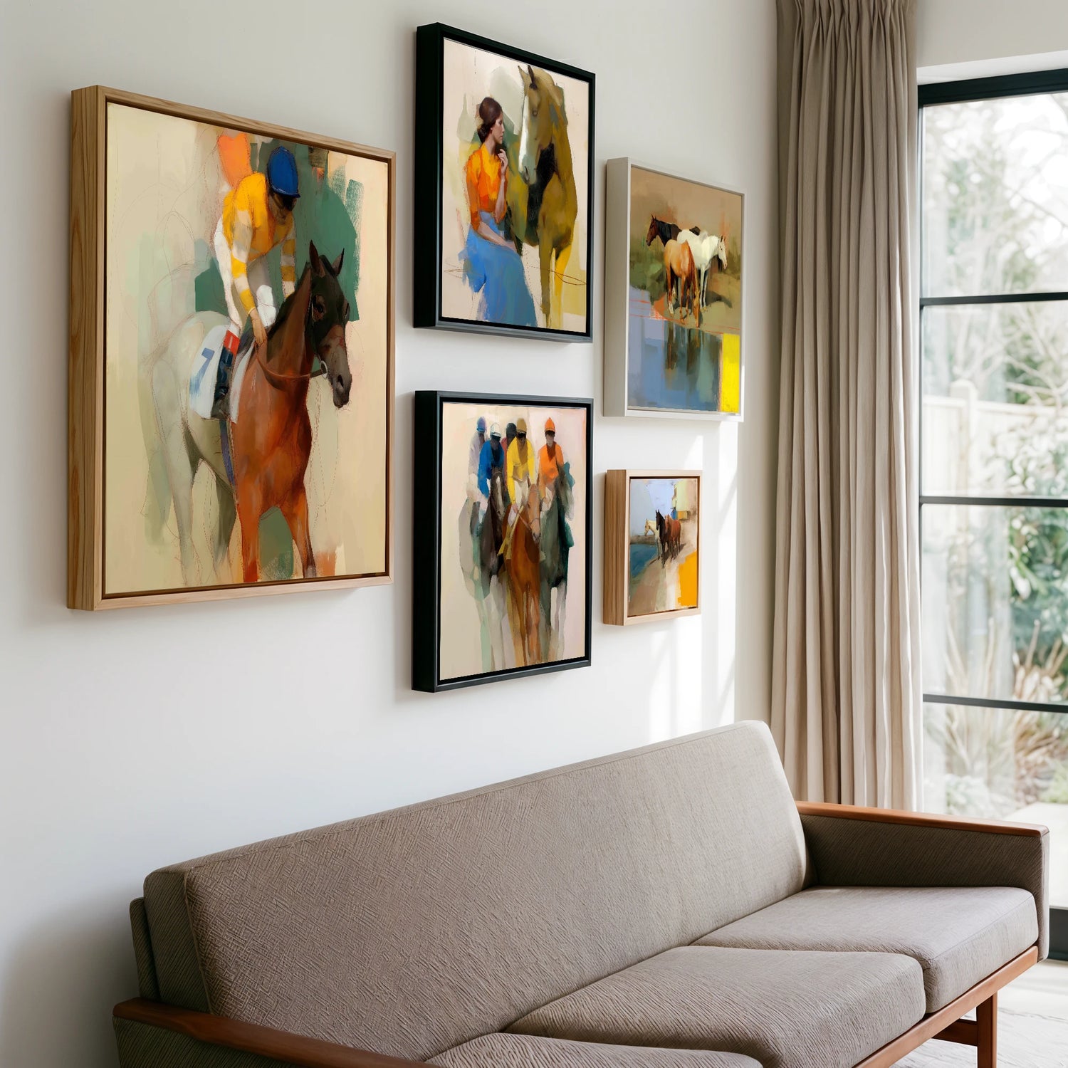 Gallery wall of art by Silas Marlowe