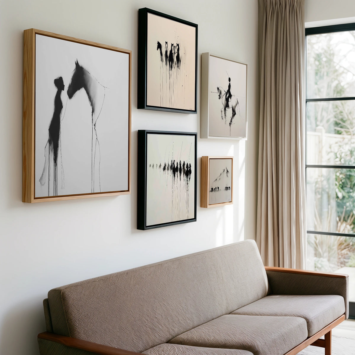 Gallery wall of art by Alexander Blackwood