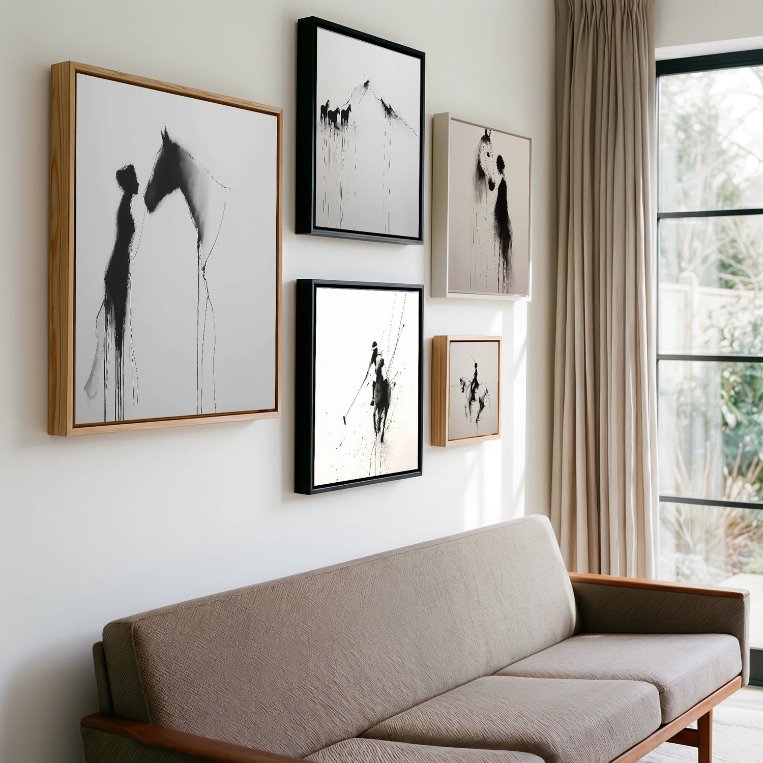 Gallery wall of art by Alexander Blackwood