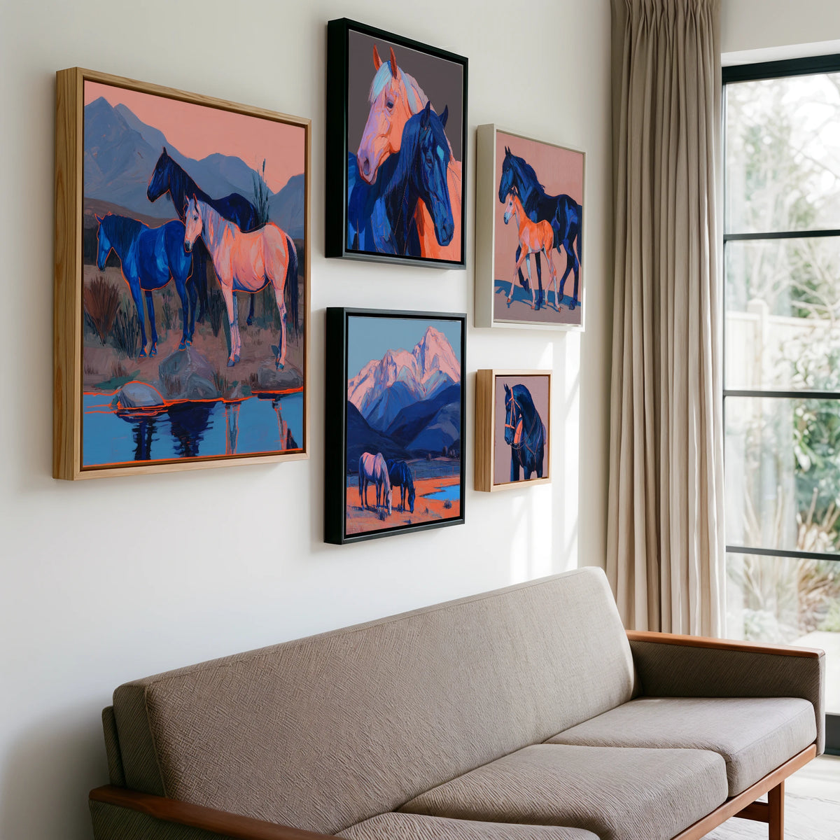 Gallery wall of art by Evander Winslow