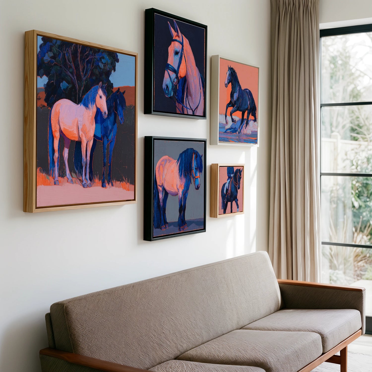 Gallery wall of art by Evander Winslow