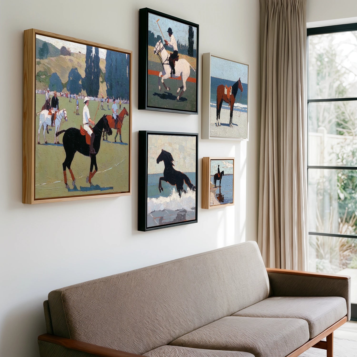 Gallery wall of art by Ralph Tennyson