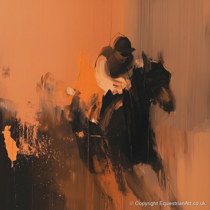 Amber Stride - racing horse art print and canvas by James Yarborough A.I