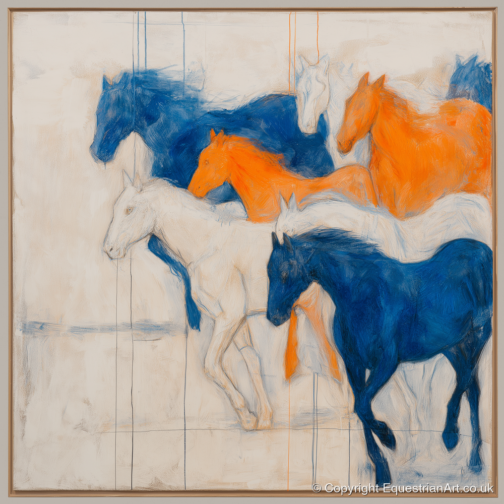 Bold Momentum - racing horse art print and canvas by Tristan Noble A.I
