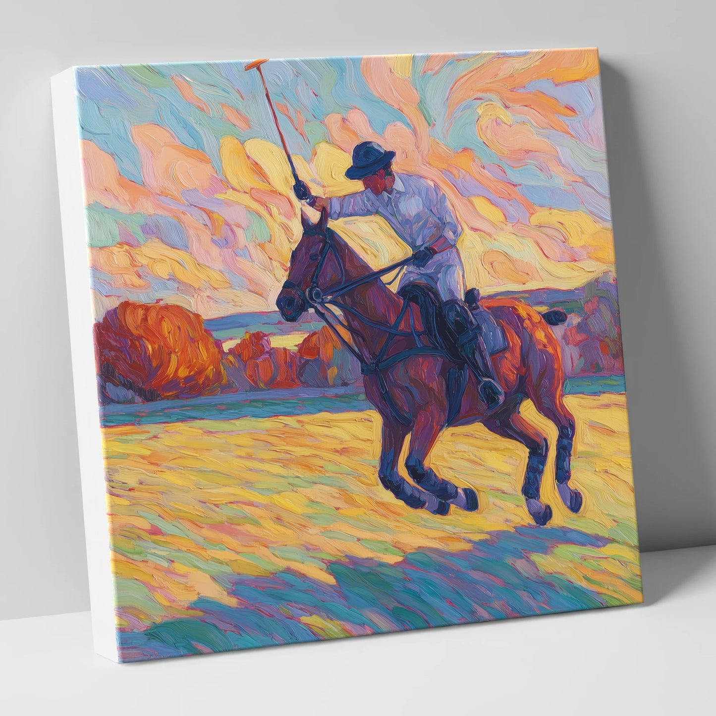 The Final Chukka polo horse canvas wall art