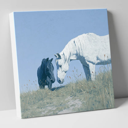 Quiet Connection horse portrait canvas wall art