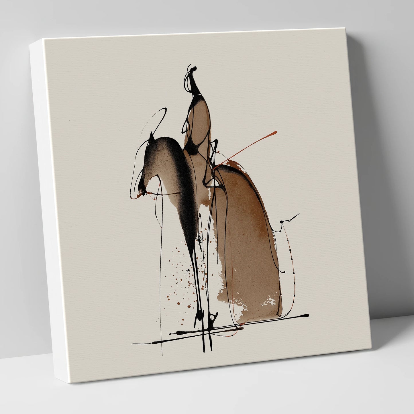 Collected Elegance dressage horse canvas wall art